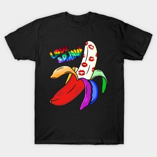 Love Banana Rainbow T-Shirt